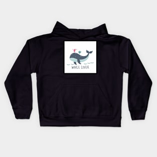 Whale fish lovers Kids Hoodie